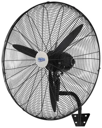 Hims HEF-D750 210W 75 cm Siyah 3 Kanatlı Sanayi Tipi Duvar Vantilatörü