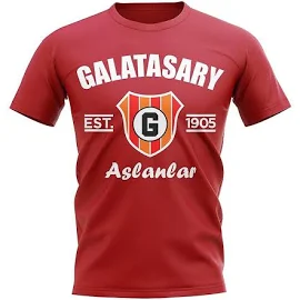 UKSoccerShop Galatasaray Futbol Tişörtü (Kırmızı) Kurdu Medium (38-40 inch)