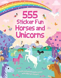 555 Sticker Fun - Horses And Unicorns Activity Book - 555 Sticker Fun