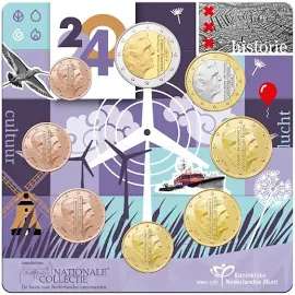 Netherlands Euro coin set UNC 2024