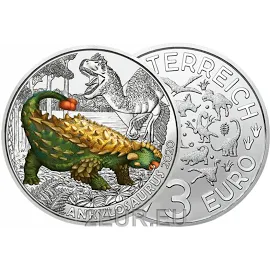 Austria 3 euro coin 2020-3 - Ankilosaur magniventris