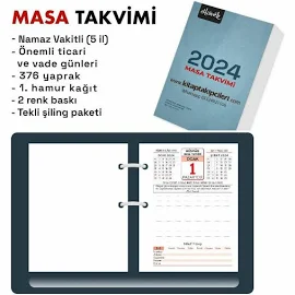 2024 Yılı Misvak Masa Takvimi İstanbul, Ankara, İzmir, Konya, Gaziantep Namaz Vakitleri - KARGO ÜCRETSİZ