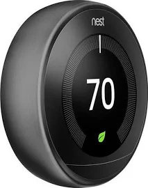 Google Nest Learning Siyah Thermostat