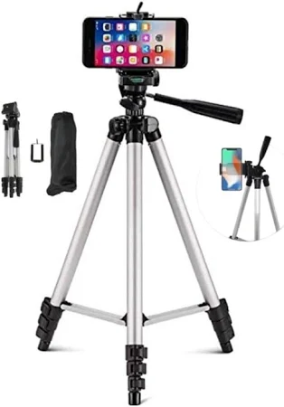 PSGT Profesyonel Fotograf Ve Video cekimi Tripot Telefon Tutucu 106 Cm Youtuber Tripodu Tiktok Instagram