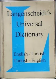 Langenscheidt's Universal Dictionary Turkish-English English Turkish