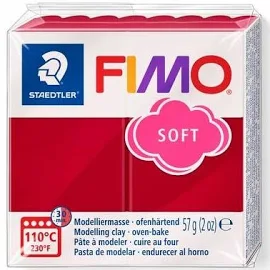 Staedtler Fimo Soft Polimer Kil 26 Cherry Red