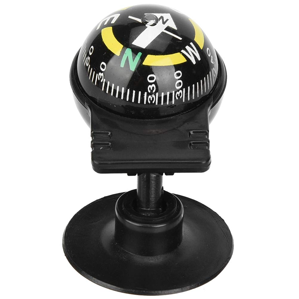 SUNGOOYUE VGEBY Vakumlu Kap Mini Pusula, 2 Adet Taşınabilir Araba Pusula Kılavuz Topu Dış Mekan Navigasyon için Vantuzlu