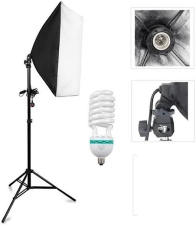 Youtube Kanalı Videosu İçin, 50x70cm Softbox Daimi Işık Seti