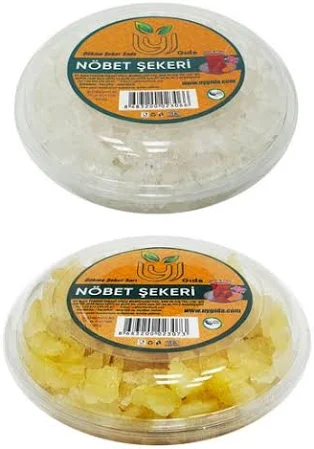 Uy Gida Organik Ve Doğal Nöbet Şekeri Sede 500 Ve Safranlı Sarı 500 Li 2 Paket Nabat Şekeri