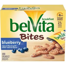 Belvita kahvaltılık bisküvi atıştırmalıkları, yaban mersini, 5 ea