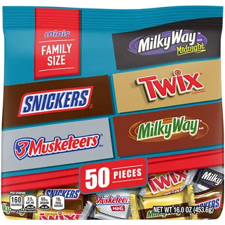 Mars Chocolate Assorted Minis Candy Bars 16.0oz