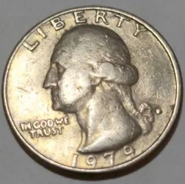 P20--1979 Amerika Quarter Dolar