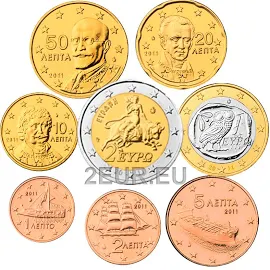 Greece euro set UNC 2011