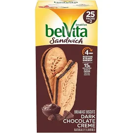 Belvita bitter çikolatalı krem kahvaltı bisküvileri, 25 ea