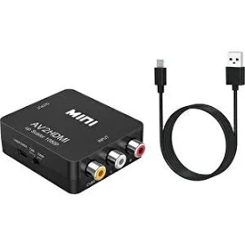 Gui Xulian Rca, Av'den Dönüştürücüye, 1080P Mini Rca Cvbs Video Ses Dönüştürücü Adaptör Pal/ntsc, Tv/pc/ Ps3/ Stb/ (Yurt Dışından)