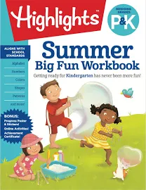 Highlights Summer Big Fun Workbook Bridging Grades P & K Learning