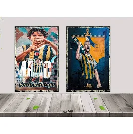 hazalshop Ferdi Kadioglu Tasarimli 2 Adet 20x30 CM Ahsap Poster 08