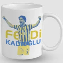 Offo Ferdi Kadıoğlu Gol Sevinci Tasarımlı Beyaz Porselen Kupa Bardak - 300 ml