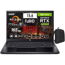 ACER Nitro V15 7735HS 32GB DDR5 1TB SSD Freedos 15.6\ Fhd 165Hz 8GB RTX4060 NHQSFEY00306+ZETTAcANTA"