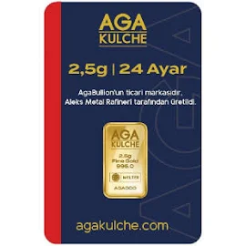 AgaKulche 2.5 Gram Altın 24 Ayar Külçe Altın