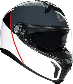 Agv Tourmodular Mlt Balance White Grey Red Çene Açılır Kask