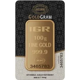 100 gr 999.9 IAR Gram Külçe Altın