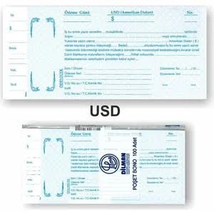 Dilman Dolar Senet Koçanı 100 Lü