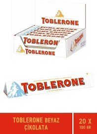 Toblerone White Beyaz cikolata 100 gr - 20 Adet