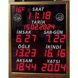 Vakitmatik Büyük Boy Namaz Vakitleri Imsakiye