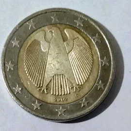 2 Euro Madeni Para 2002 Yılı G Serisi (Resimdeki Ürün Gönderilecektir) (J-70)