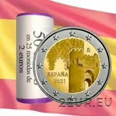 Spain 2 euro roll 2021 - Historic City of Toledo