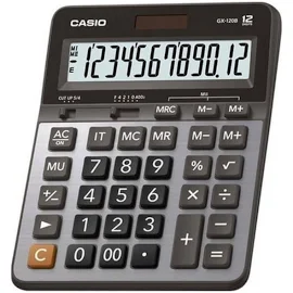 Casio Gx-120b 12 Haneli Masaüstü Hesap Makinesi Gri