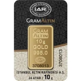 10 gr 24 Ayar İAR Gram Külçe Altın