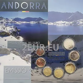 Andorra Euro coin set BU 2023