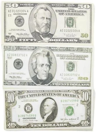 Esmay Eğitim Parası Geçersiz Dolar Karışık 50 li Paket