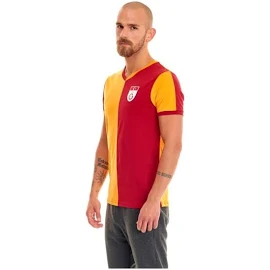 Galatasaray Erkek Metin Oktay T-shirt E88098 Model:parçalı Sarı - Kırmızı