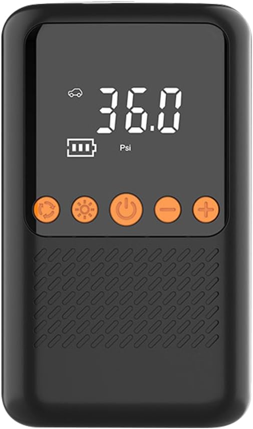 Doomun Araba Hava Pompası 150PSI Akülü Hava Kompresörü Taşınabilir Elektrikli Lastik Şişirme Cihazı, LED Işık ile Otomatik Kapanma/Güç Bankası 