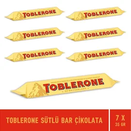 Toblerone Sütlü Bar Çikolata 35 Gr - 7 Adet