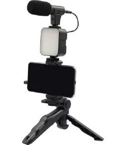 Dp Ay-49 Video Making Kit Youtube Tiktok Işık Tripod Vlog Video Kayıt Işık Kumandalı Foto Video Işık - Siyah
