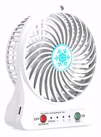 Pazariz 3 Kademeli̇ Masa Üstü Ve Araç Şarjli Mi̇ni̇ Vanti̇latör Fan Pervane