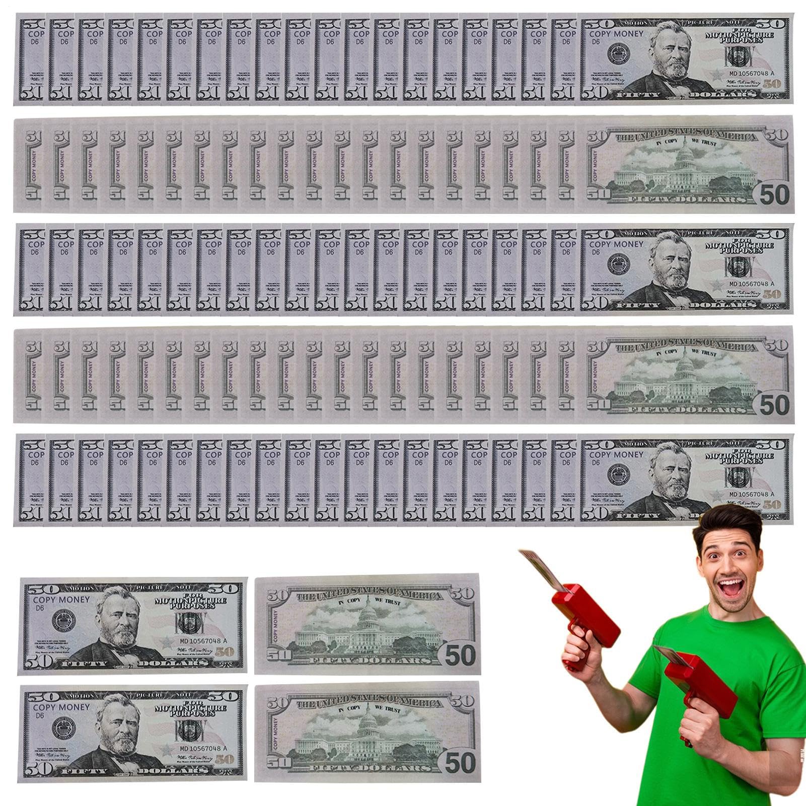 Sahte Dolar Paraları - Koleksiyonluk Banknot Film Aksesuarları - Simülasyon Parası, Rol Yapma Oyuncağı Taşınabilir Her Yaş İçin