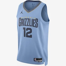 Memphis Grizzlies Statement Edition Jordan Dri-FIT NBA Swingman Erkek Forması - Mavi