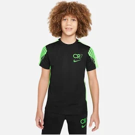 Nike CR7 Dri-Fit Academy 23 Soccer Short-Sleeve Çocuk Forma Siyah