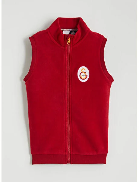 lcw kids Dik Yaka Galatasaray Baskılı Polar Çocuk Yelek