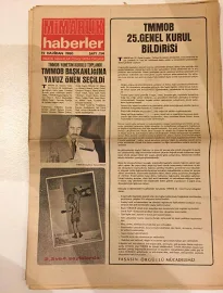 Mimarlik Haberler Gazetesi 12 Haziran 1980 Sayi 114 - Tmmob Başkanliğina Yavuz Önen Seçildi