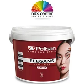 Polisan Elegans Extra Yarı Mat Antibakteriyel Iç Cephe Boyası 20 Kg, Dingin Gri (ci 7601)