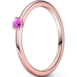 PANDORA Pink Solitaire PANDORA Rose Ring, Size: EUR-50, US-5-189259C03-50