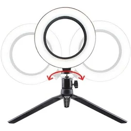 BUFFER 10inç 26cm Youtube Instagram Tiktok Selfie Stüdyo Video Fotoğraf Ring Light Tripod Led Halka Işık