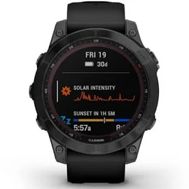 Garmin Fenix 7 Sapphire Solar DLC Titanyum Siyah Akıllı Saat