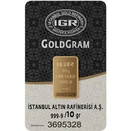 10 gr 999.9 IAR Gram Külçe Altın